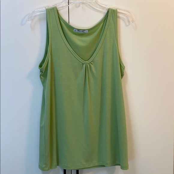 NWOT Sage Green Tank Top made in Canada L - Picture 2 of 11